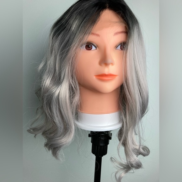 Grey Wig Gray Wig Lace Front Wig - Picture 3 of 9